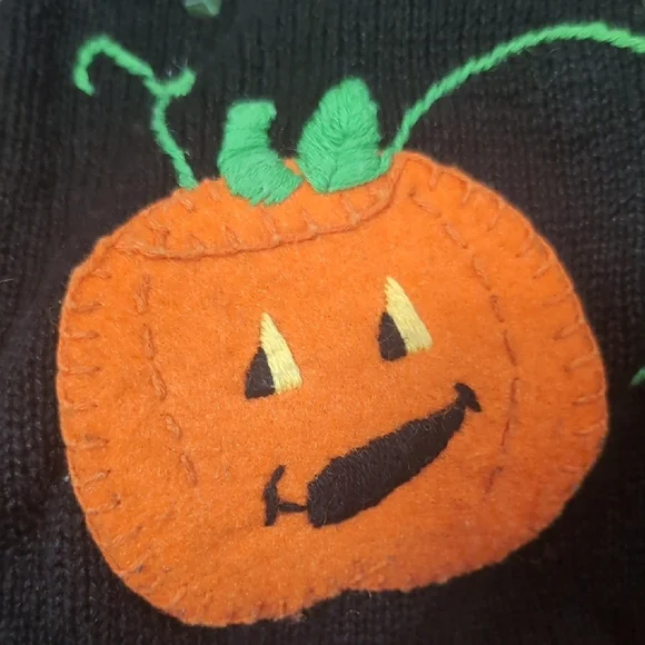Karen Scott Kids Halloween Vest with Pumpkins and Ghosts - Picture 10 of 10